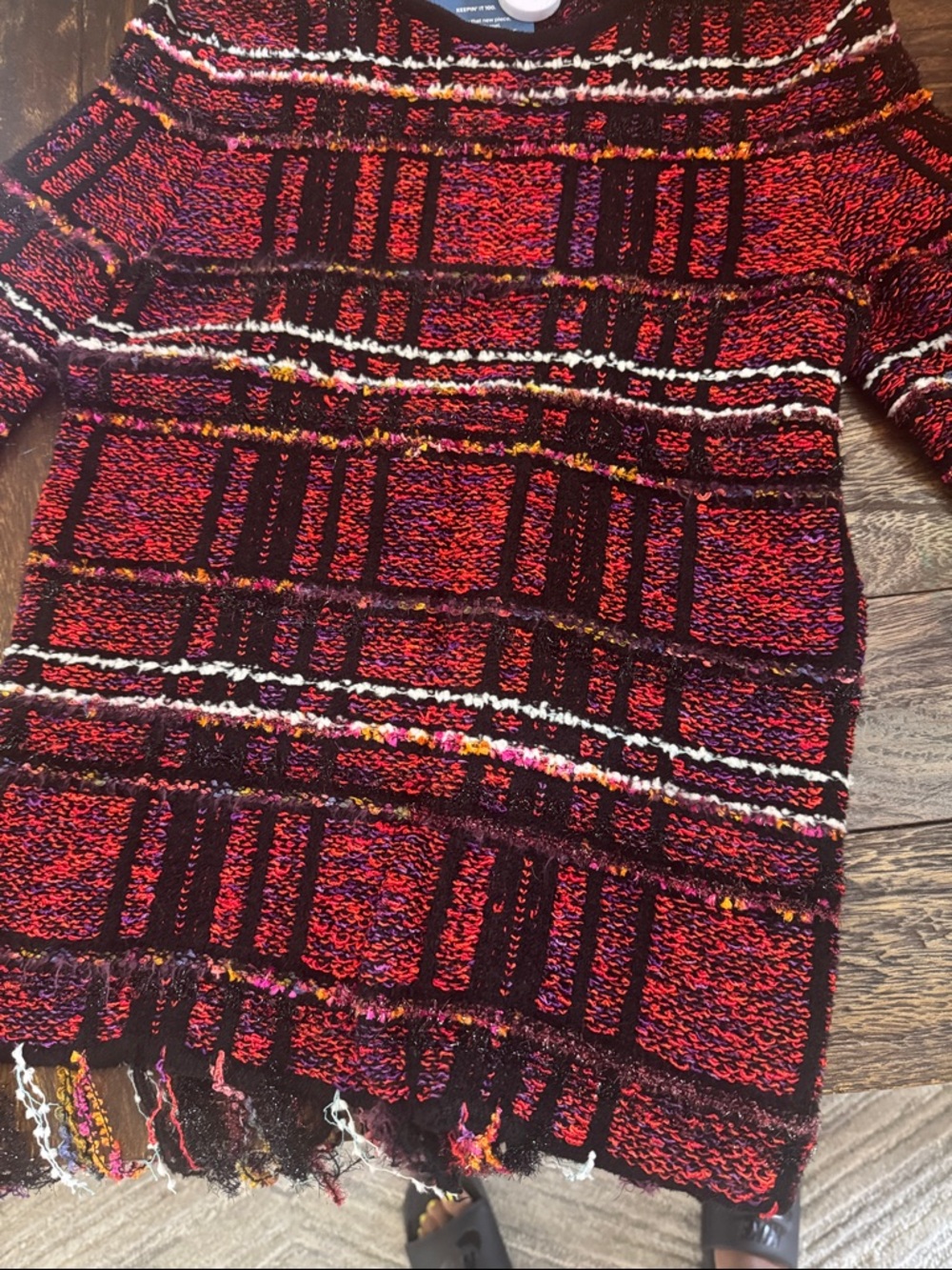 Boucle with Fringe Hem sweater from Balmain